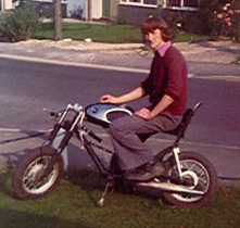 Ian with his first bike